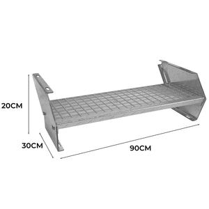 Scala metallica a gradini aggiuntivi regolabile in altezza in acciaio zincato 90 cm / 900 mm