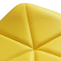 Sedia Annapolis Gialla 41x49x71 h cm in Similpelle Giallo