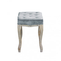 Sgabello Marly 50x36x47 h cm in Velluto Grigio