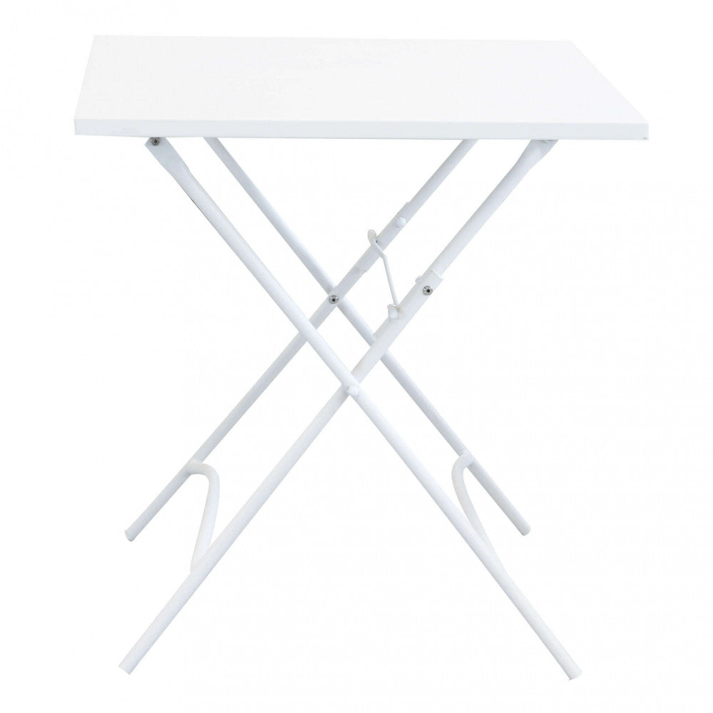 Tavolo Bristol 70x70x72 h cm in Acciaio Bianco