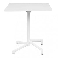 Tavolo Vega 70x70x73 h cm in Acciaio Bianco