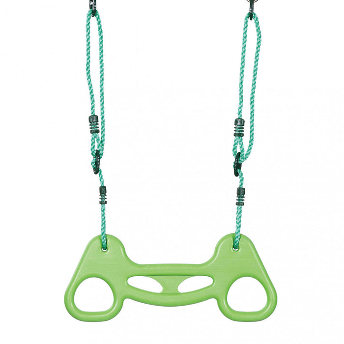 Altalena Trapezio con Corde in Plastica Verde