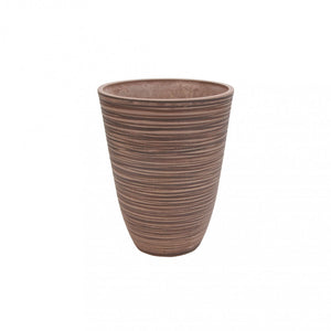 Vaso Grande Anemone Ø39x46 cm in Fibra sintetica Tortora