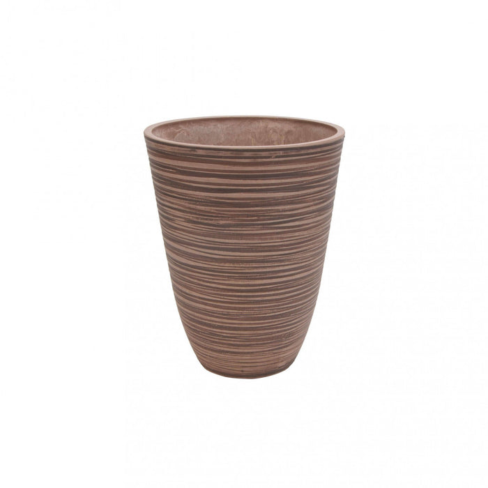 Vaso Grande Anemone Ø39x46 cm in Fibra sintetica Tortora