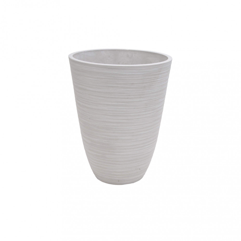 Vaso Grande Anemone Ø39x46 cm in Fibra sintetica Bianco