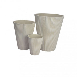 Vaso Grande Iris Ø39x46 cm in Fibra sintetica Bianco