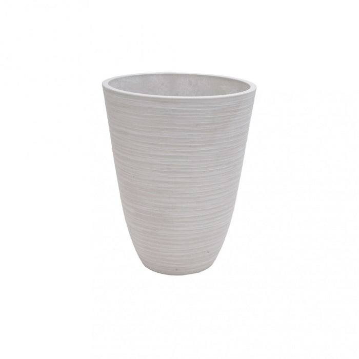 Vaso Medio Anemone Ø29x36 cm in Fibra sintetica Bianco