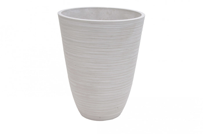 Vaso Medio Anemone Ø29x36 cm in Fibra sintetica Bianco