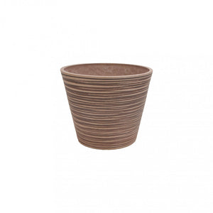 Vaso Medio Camelia Ø35x33 cm in Fibra sintetica Tortora