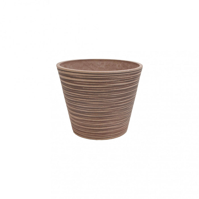 Vaso Medio Camelia Ø35x33 cm in Fibra sintetica Tortora