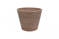 Vaso Medio Camelia Ø35x33 cm in Fibra sintetica Tortora