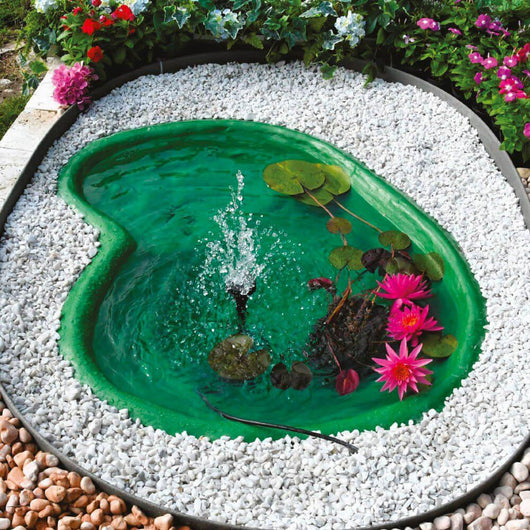 Laghetto Artificiale Verde da Giardino 110x78x28 cm 120 Litri