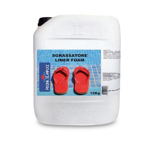 Sgrassatore Liner Foam 12 Kg - Specifico Per Residui Calcarei, Sporco E Macchie Sulla Superfice Della Piscina