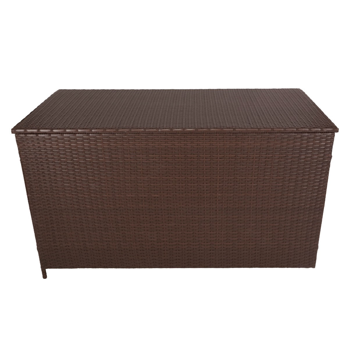 Rattan Box da giardino Marrone Grande 138cm Cassapanca per cuscini 582L