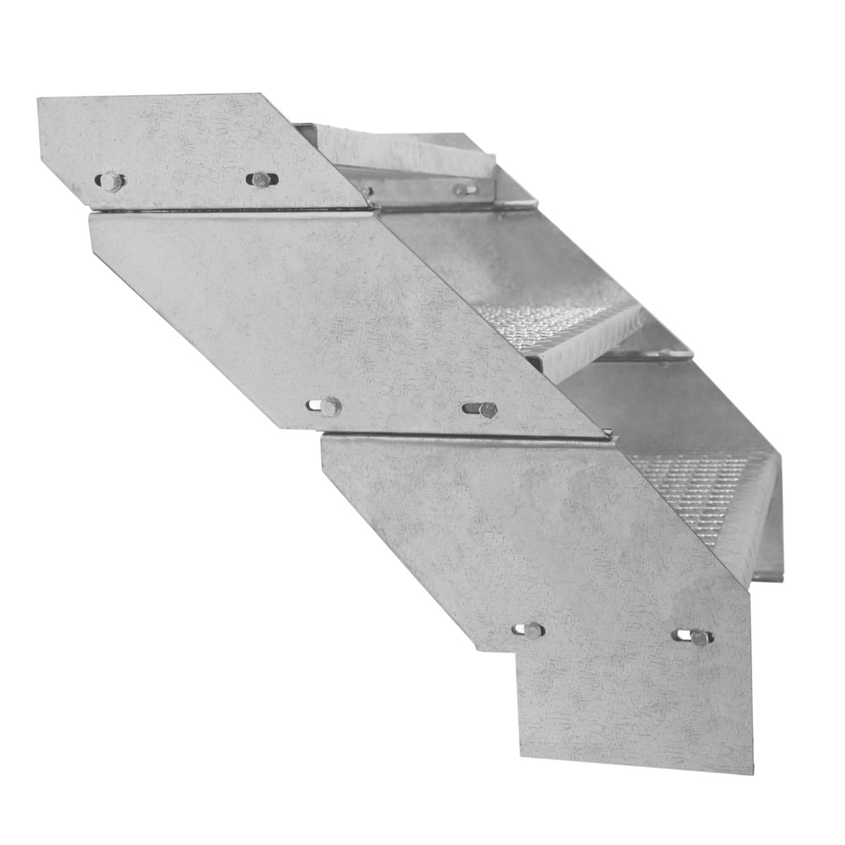 Scala metallica a 9 sezioni ad altezza regolabile in acciaio zincato 60 cm / 600 mm