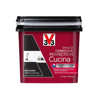 Smalto Rinnovare Perfection Cucina Ideale Per Rinnovare Qualsiasi Superficie Della Cucina Nero Quarzo Metallizzato 0,75Lt-V33