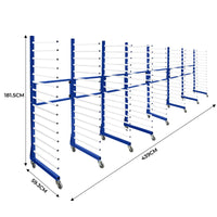 Carrello per Asciugatura Vernici a Spruzzo Combinato x 4 con 4 ruote resistenti 375 kg di capacità