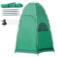 Tenda Doccia da Campeggio 122x122x213 cm in Poliestere Verde