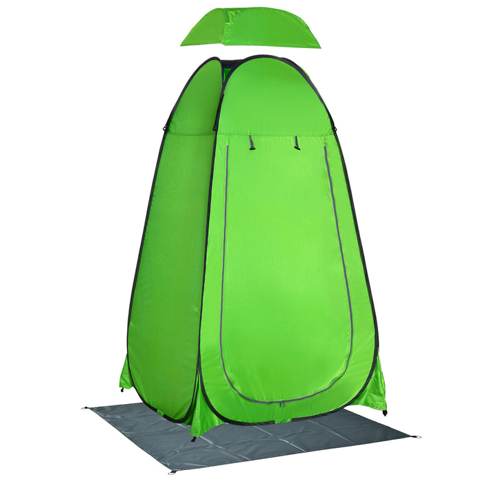 Tenda Doccia da Campeggio 126x124x189 cm in Poliestere Verde