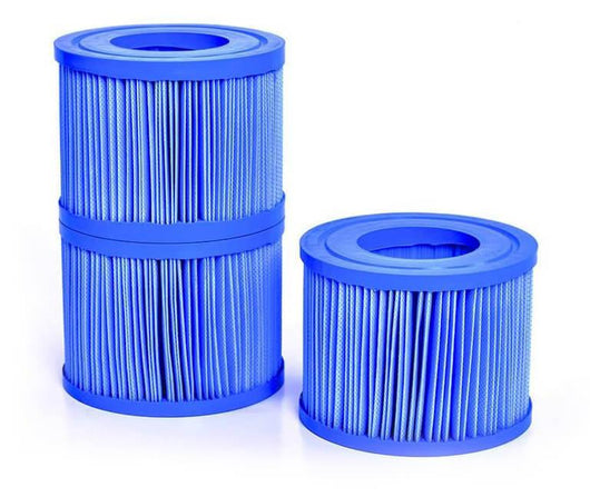 Set 3 Cartucce Filtro Antibatteriche per Piscina Idromassaggio NetSpa Vita e Octopus