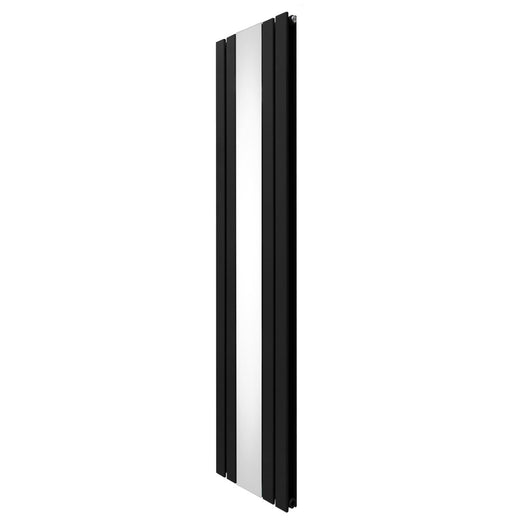 Radiatore a Specchio a Doppia Colonna Verticale Nero 1800mm x 425mm