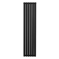 Radiatore a colonna ovale - 1600mm x 360mm - Nero