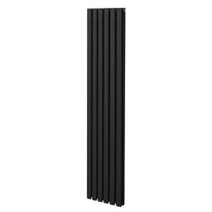 Radiatore a colonna ovale Designer nero 1800mm x 360mm