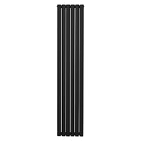 Radiatore a colonna ovale Designer nero 1800mm x 360mm