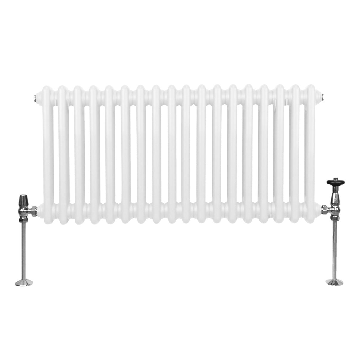 Termosifone Radiatore a 2 colonne per riscaldamento centralizzato orizzontale Bianco 30x83cm