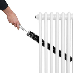 Termosifone Radiatore a 2 colonne per riscaldamento centralizzato orizzontale Bianco 30x83cm