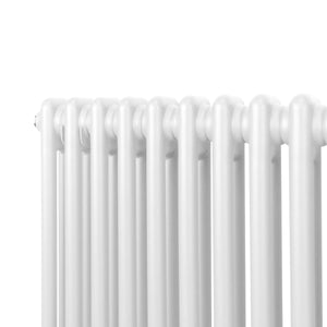 Termosifone Radiatore a 2 colonne per riscaldamento centralizzato orizzontale Bianco 30x83cm