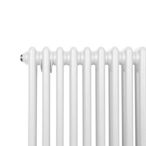 Termosifone Radiatore a 2 colonne per riscaldamento centralizzato Bianco 60 x 119cm