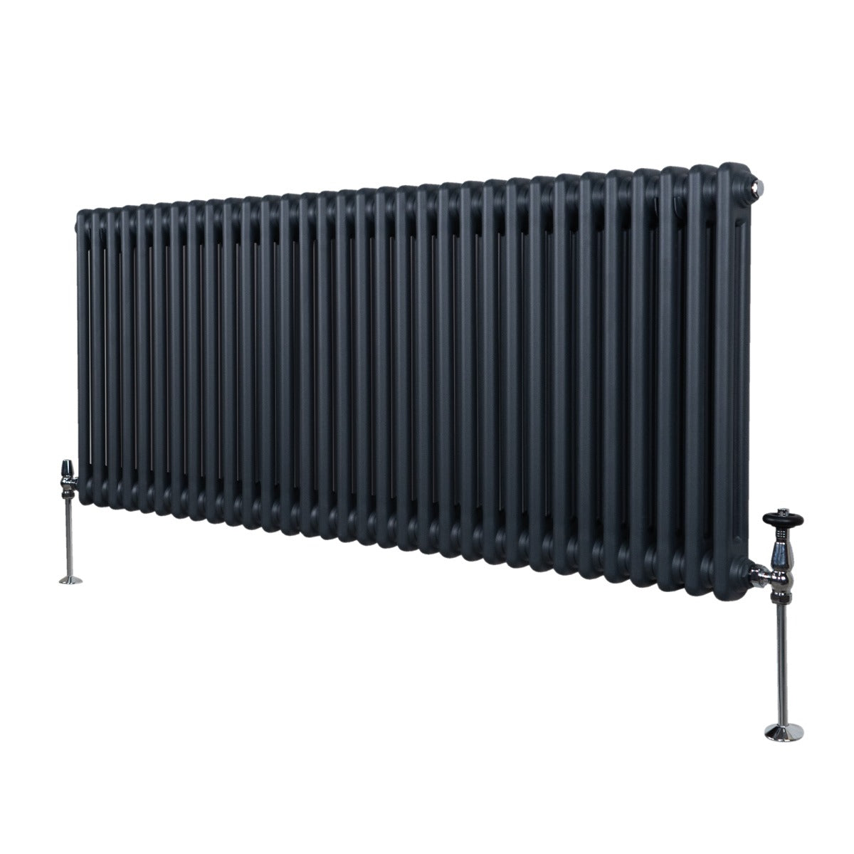 Termosifone Radiatore a 2 colonne per riscaldamento centralizzato Grigio Antracite 60 x 146cm