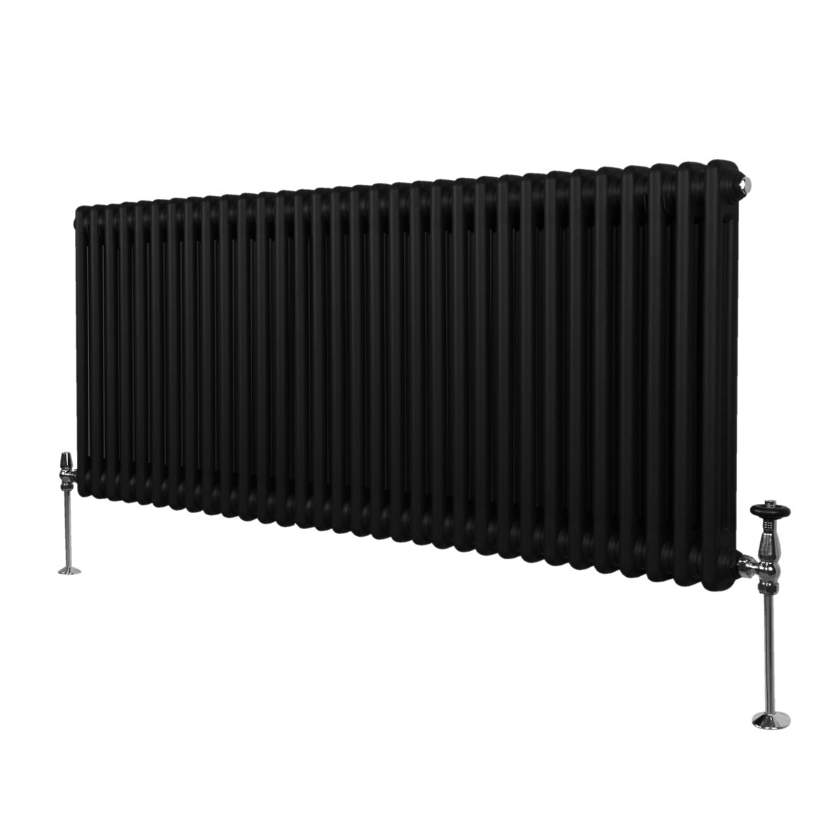 Termosifone Radiatore a 2 colonne per riscaldamento centralizzato Nero  60 x 146cm