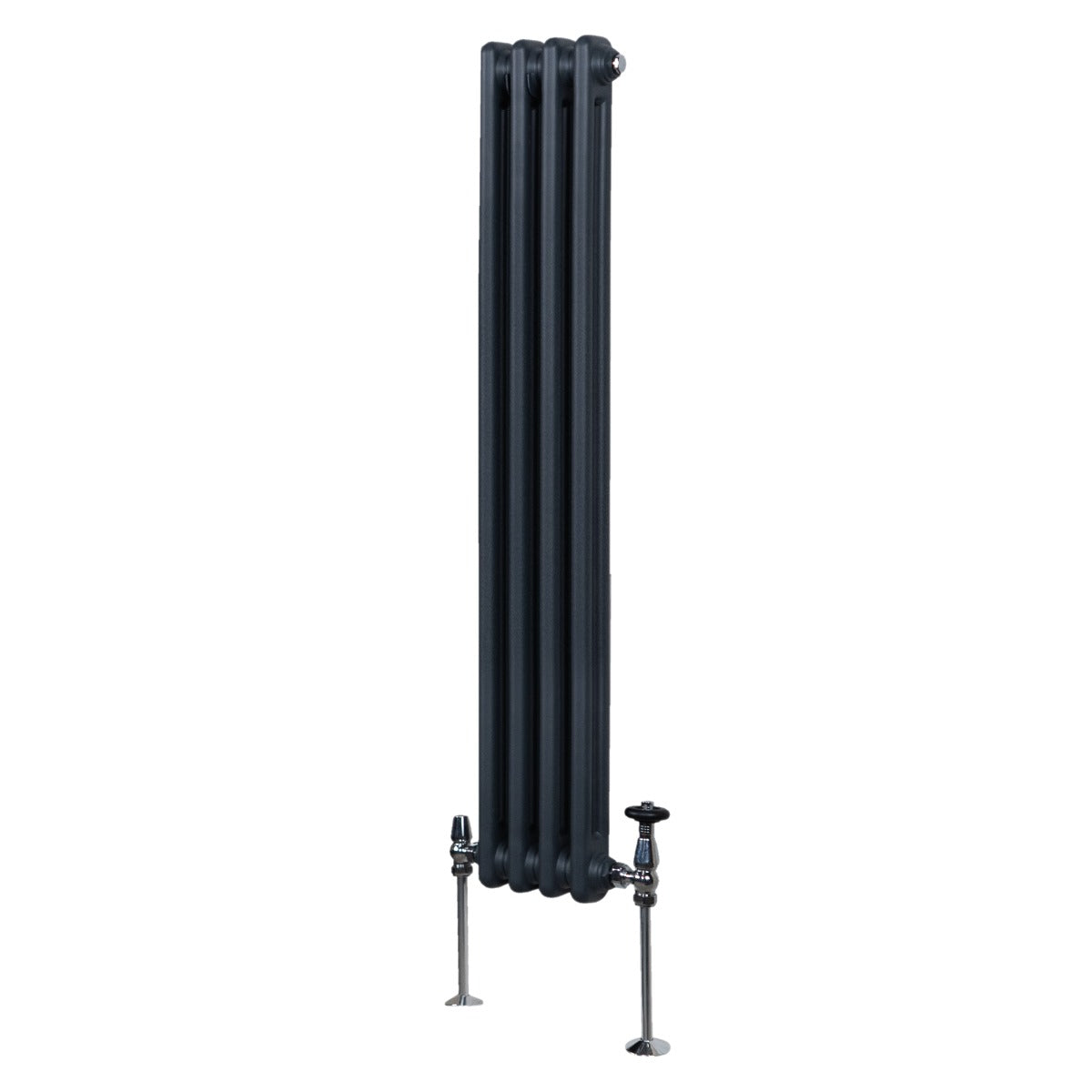 Termosifone Radiatore a 2 colonne per riscaldamento centralizzato verticale Grigio Antracite 150x20cm