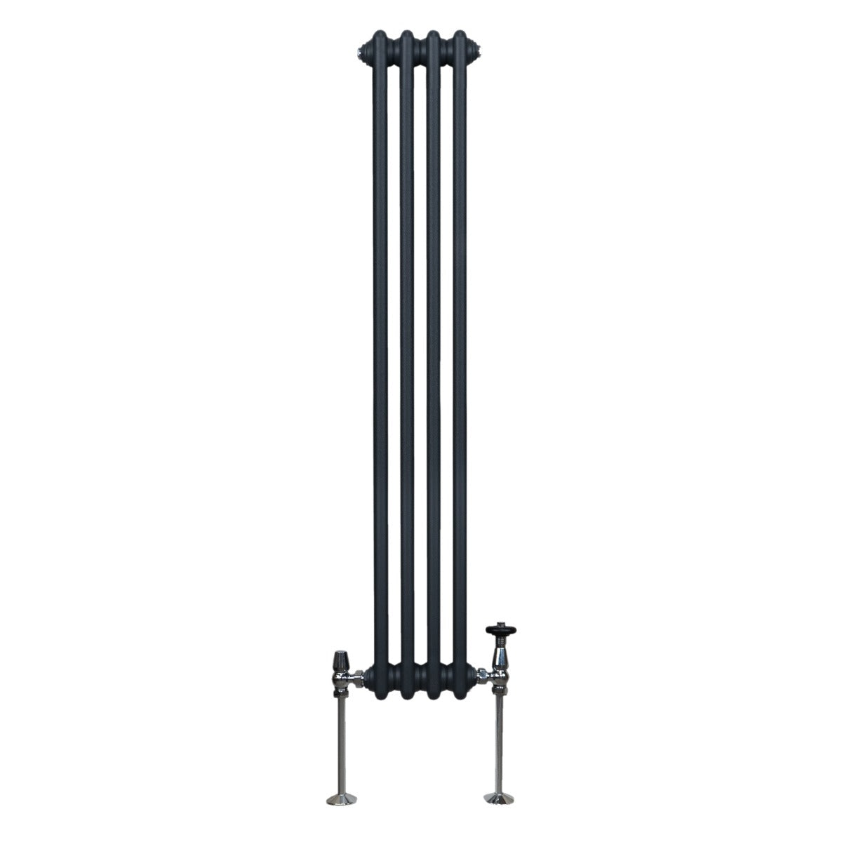 Termosifone Radiatore a 2 colonne per riscaldamento centralizzato verticale Grigio Antracite 150x20cm