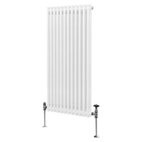 Termosifone Radiatore a 2 colonne per riscaldamento centralizzato verticale Bianco 150x56cm