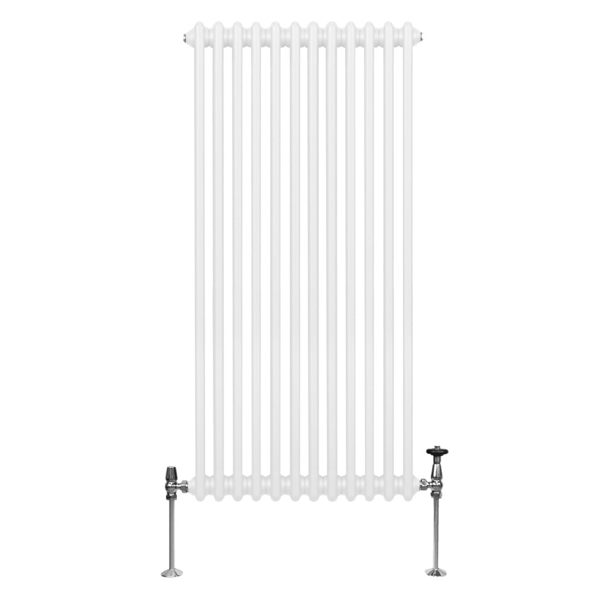 Termosifone Radiatore a 2 colonne per riscaldamento centralizzato verticale Bianco 150x56cm