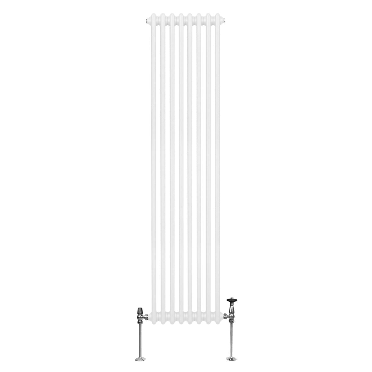 Termosifone Radiatore a 2 colonne per riscaldamento centralizzato verticale Bianco 180x38cm