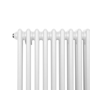 Termosifone Radiatore a 2 colonne per riscaldamento centralizzato verticale Bianco 180x38cm