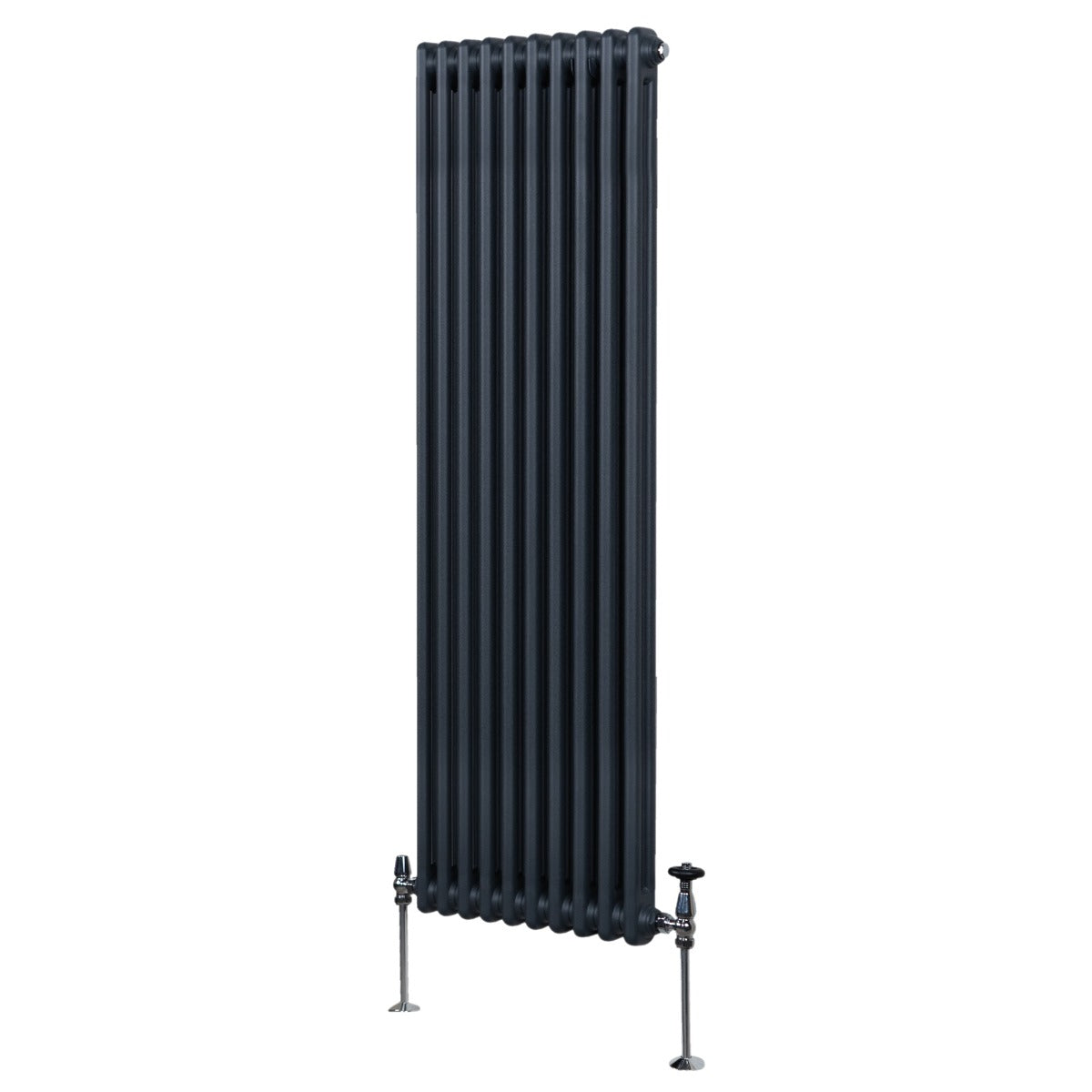 Termosifone Radiatore a 2 colonne per riscaldamento centralizzato verticale Grigio Antracite 180x47cm