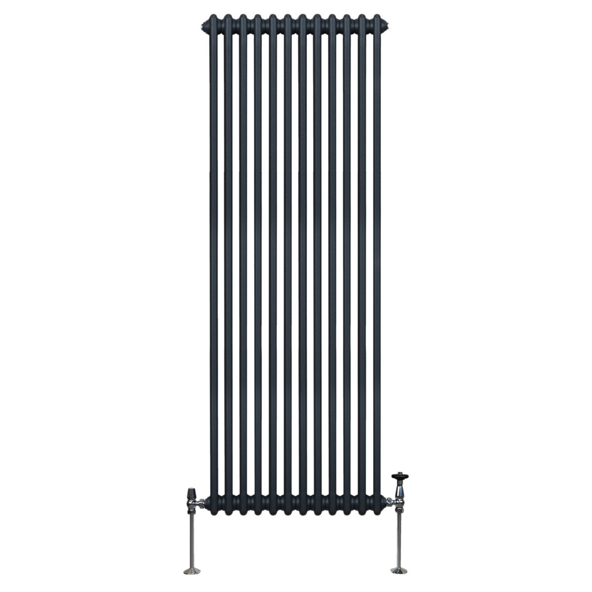 Termosifone Radiatore a 2 colonne per riscaldamento centralizzato verticale Grigio Antracite 180x56cm