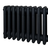 Termosifone Radiatore a 3 colonne per riscaldamento centralizzato Nero 30 x 83cm