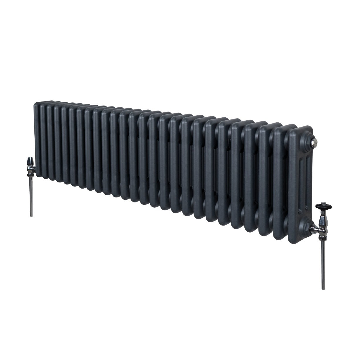 Termosifone Radiatore a 3 colonne per riscaldamento centralizzato Grigio Antracite 30 x 119cm