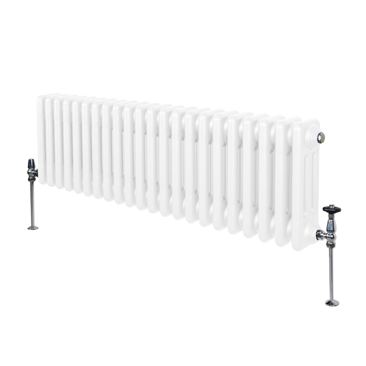 Termosifone Radiatore a 3 colonne per riscaldamento centralizzato Bianco 30 x 119cm