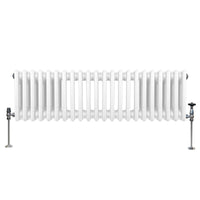 Termosifone Radiatore a 3 colonne per riscaldamento centralizzato Bianco 30 x 119cm