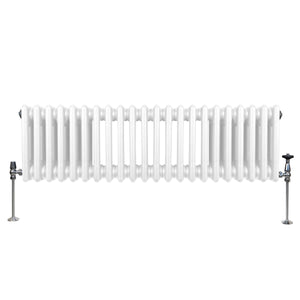 Termosifone Radiatore a 3 colonne per riscaldamento centralizzato Bianco 30 x 119cm