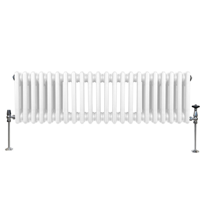 Termosifone Radiatore a 3 colonne per riscaldamento centralizzato Bianco 30 x 119cm