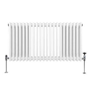 Termosifone Radiatore a 3 colonne per riscaldamento centralizzato Bianco 60 x 101cm