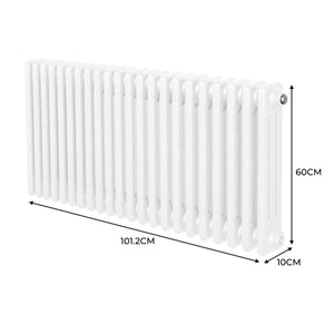 Termosifone Radiatore a 3 colonne per riscaldamento centralizzato Bianco 60 x 101cm